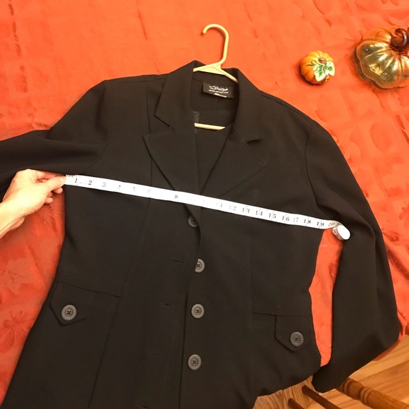 Spago long black blazer - Picture 7 of 7